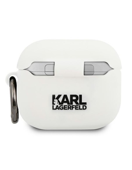 Karl Lagerfeld Silicone Choupette dėklas, skirtas AirPods 3 - baltas Karl Lagerfeld Silicone Choupette dėklas, skirtas AirPods 3 - baltas