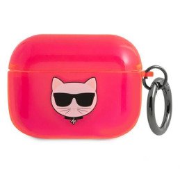 Karl Lagerfeld Choupette dėklas, skirtas AirPods Pro – rožinis
