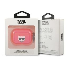 Karl Lagerfeld Choupette dėklas, skirtas AirPods Pro – rožinis