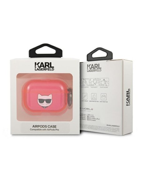 Karl Lagerfeld Choupette dėklas, skirtas AirPods Pro – rožinis Karl Lagerfeld Choupette dėklas, skirtas AirPods Pro – rožinis