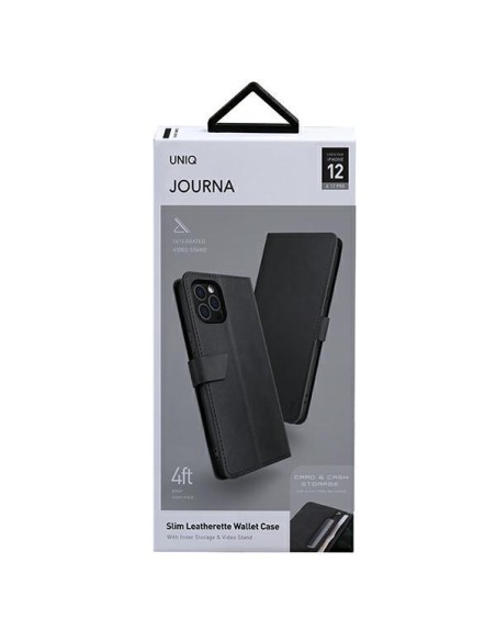 Uniq Journa dėklas, skirtas iPhone 12 / iPhone 12 Pro - pilkas Uniq Journa dėklas, skirtas iPhone 12 / iPhone 12 Pro - pilkas