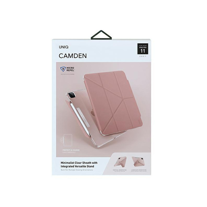 Uniq Camden dėklas, skirtas iPad Pro 11& 39 & 39 (2021) – rožinis