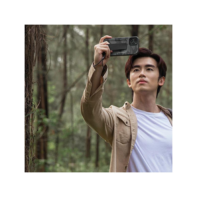 Uniq Heldro dėklas, skirtas iPhone 12 / iPhone 12 Pro - juodas kamufliažas