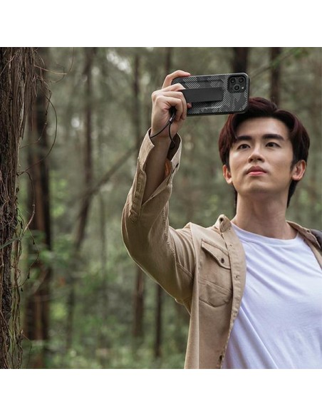 Uniq Heldro dėklas, skirtas iPhone 12 / iPhone 12 Pro - juodas kamufliažas