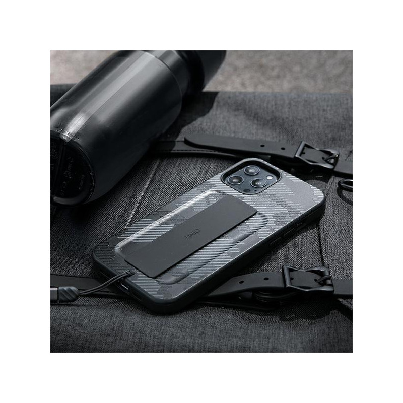 Uniq Heldro dėklas, skirtas iPhone 12 / iPhone 12 Pro - juodas kamufliažas