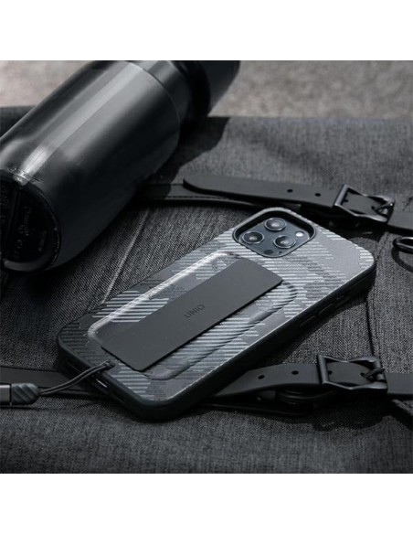 Uniq Heldro dėklas, skirtas iPhone 12 / iPhone 12 Pro - juodas kamufliažas