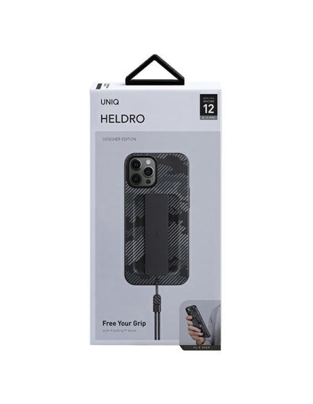 Uniq Heldro dėklas, skirtas iPhone 12 / iPhone 12 Pro - juodas kamufliažas