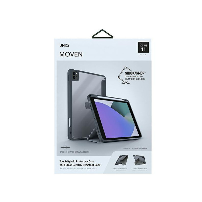 UNIQ Moven dėklas, skirtas iPad Pro 11& 39 & 39 (2021/ 2020) – pilkas