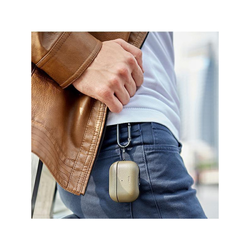 UNIQ Terra originalios odos dėklas, skirtas AirPods Pro – raudonas