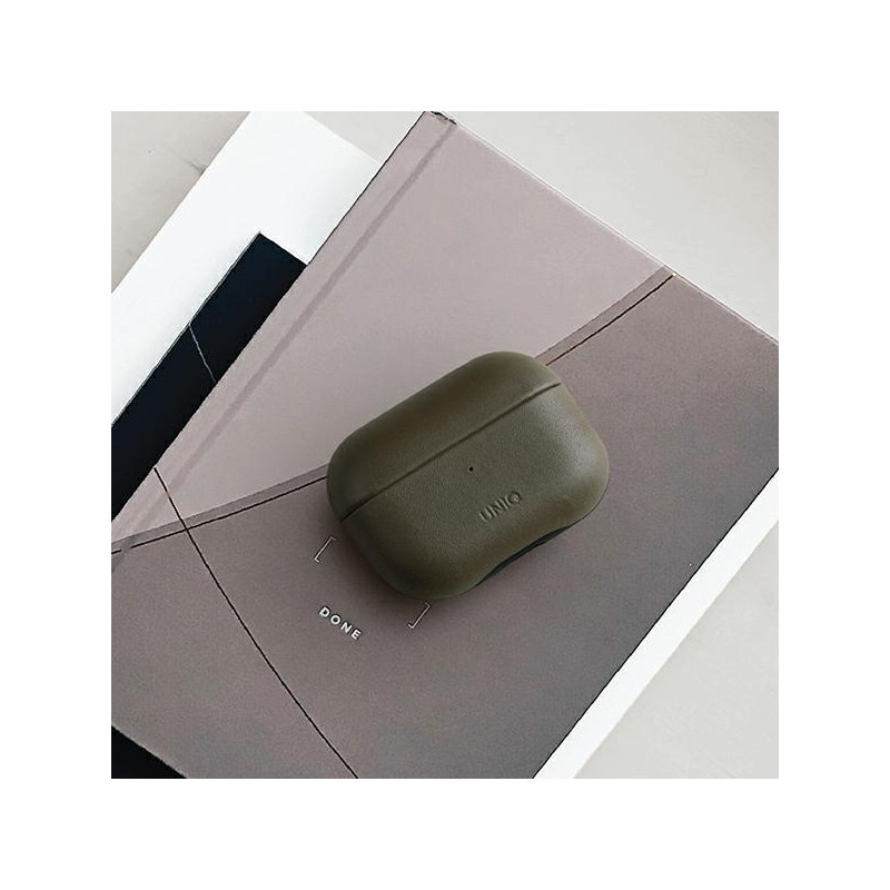 UNIQ Terra tikros odos dėklas, skirtas AirPods Pro - alyvuogių