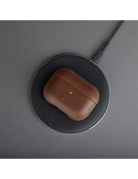 UNIQ Terra tikros odos dėklas, skirtas AirPods Pro - alyvuogių UNIQ Terra tikros odos dėklas, skirtas AirPods Pro - alyvuogių