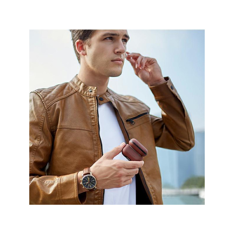 UNIQ Terra tikros odos dėklas, skirtas AirPods Pro - alyvuogių