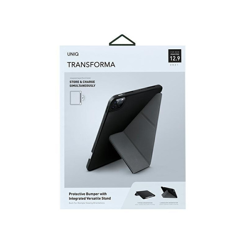 UNIQ Transforma dėklas, skirtas iPad Pro 12.9& 39 & 39 (2021) - juodas