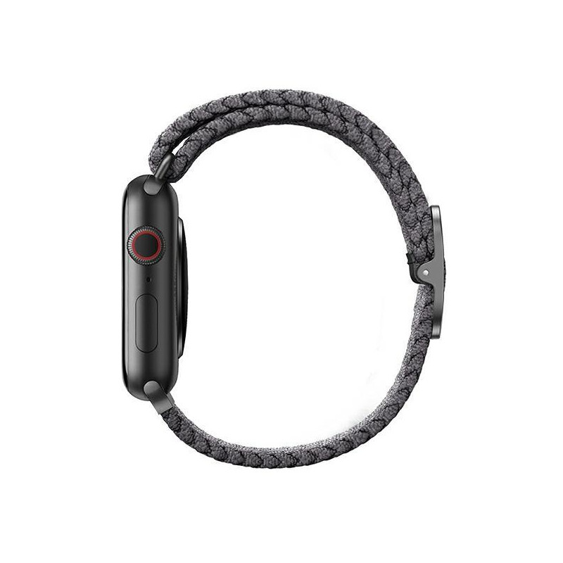 UNIQ Aspen pintas dirželis, skirtas Apple Watch 1/ 2/ 3/ 4/ 5/ 6/ 7/ 8/ SE/ SE2 40/ 38/ 41mm – pilkas