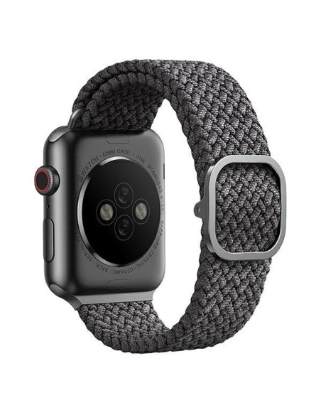 UNIQ Aspen pintas dirželis, skirtas Apple Watch 1/ 2/ 3/ 4/ 5/ 6/ 7/ 8/ SE/ SE2 40/ 38/ 41mm – pilkas UNIQ Aspen pintas dirželis, skirtas Apple Watch 1/ 2/ 3/ 4/ 5/ 6/ 7/ 8/ SE/ SE2 40/ 38/ 41mm – pilkas