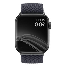 UNIQ Aspen pintas dirželis, skirtas Apple Watch 1/ 2/ 3/ 4/ 5/ 6/ 7/ 8/ SE/ SE2 40/ 38/ 41mm – pilkas