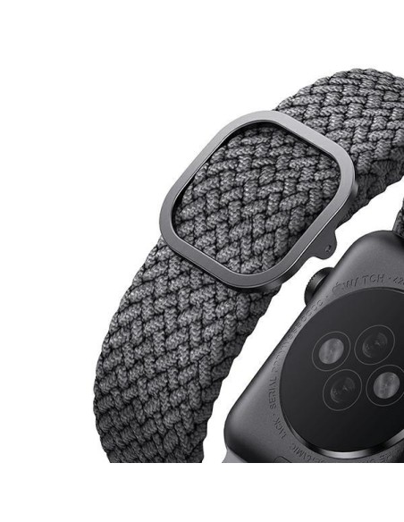 UNIQ Aspen pintas dirželis, skirtas Apple Watch 1/ 2/ 3/ 4/ 5/ 6/ 7/ 8/ SE/ SE2 40/ 38/ 41mm – pilkas UNIQ Aspen pintas dirželis, skirtas Apple Watch 1/ 2/ 3/ 4/ 5/ 6/ 7/ 8/ SE/ SE2 40/ 38/ 41mm – pilkas