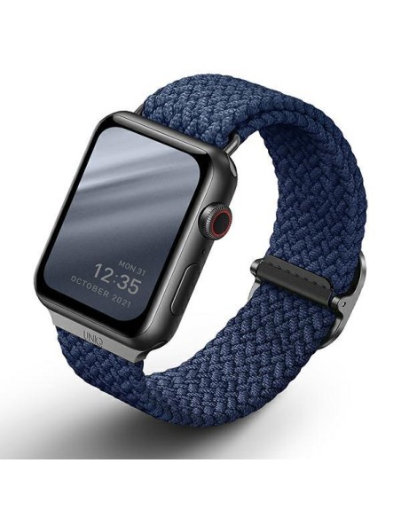 UNIQ Aspen pintas dirželis, skirtas Apple Watch 1/ 2/ 3/ 4/ 5/ 6/ 7/ 8/ SE/ SE2 44/ 42/ 45 mm – mėlynas UNIQ Aspen pintas dirželis, skirtas Apple Watch 1/ 2/ 3/ 4/ 5/ 6/ 7/ 8/ SE/ SE2 44/ 42/ 45 mm – mėlynas