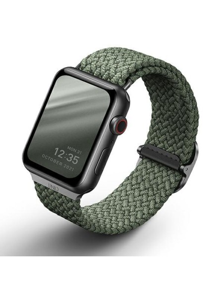 UNIQ Aspen pintas dirželis, skirtas Apple Watch 1/ 2/ 3/ 4/ 5/ 6/ 7/ 8/ SE/ SE2 44/ 42/ 45 mm – žalias UNIQ Aspen pintas dirželis, skirtas Apple Watch 1/ 2/ 3/ 4/ 5/ 6/ 7/ 8/ SE/ SE2 44/ 42/ 45 mm – žalias