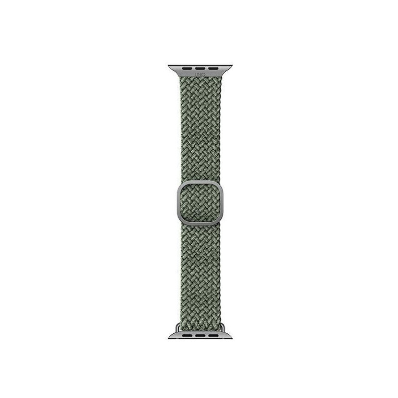 UNIQ Aspen pintas dirželis, skirtas Apple Watch 1/ 2/ 3/ 4/ 5/ 6/ 7/ 8/ SE/ SE2 44/ 42/ 45 mm – žalias