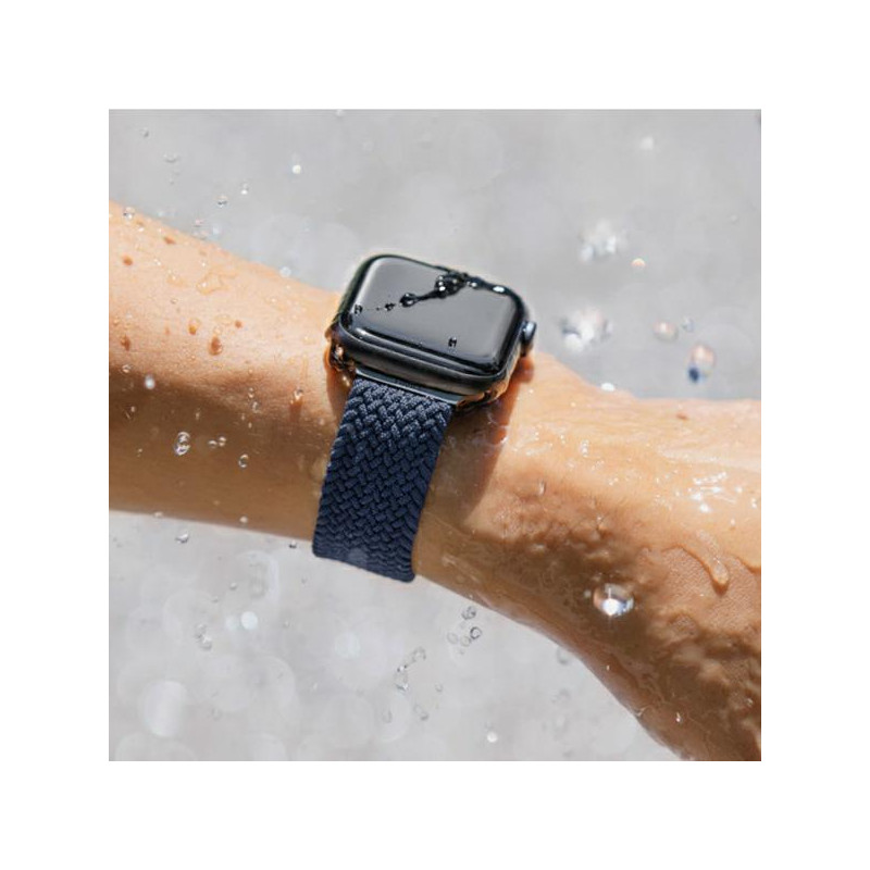 UNIQ Aspen pintas dirželis, skirtas Apple Watch 1/ 2/ 3/ 4/ 5/ 6/ 7/ 8/ SE/ SE2 44/ 42/ 45 mm – žalias