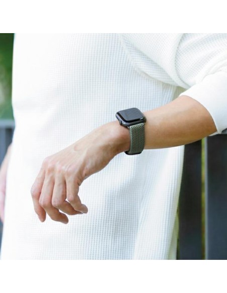 UNIQ Aspen pintas dirželis, skirtas Apple Watch 1/ 2/ 3/ 4/ 5/ 6/ 7/ 8/ SE/ SE2 44/ 42/ 45 mm – žalias UNIQ Aspen pintas dirželis, skirtas Apple Watch 1/ 2/ 3/ 4/ 5/ 6/ 7/ 8/ SE/ SE2 44/ 42/ 45 mm – žalias