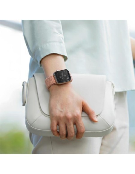 UNIQ Aspen pintas dirželis, skirtas Apple Watch 1/ 2/ 3/ 4/ 5/ 6/ 7/ 8/ SE/ SE2 44/ 42/ 45 mm – žalias UNIQ Aspen pintas dirželis, skirtas Apple Watch 1/ 2/ 3/ 4/ 5/ 6/ 7/ 8/ SE/ SE2 44/ 42/ 45 mm – žalias