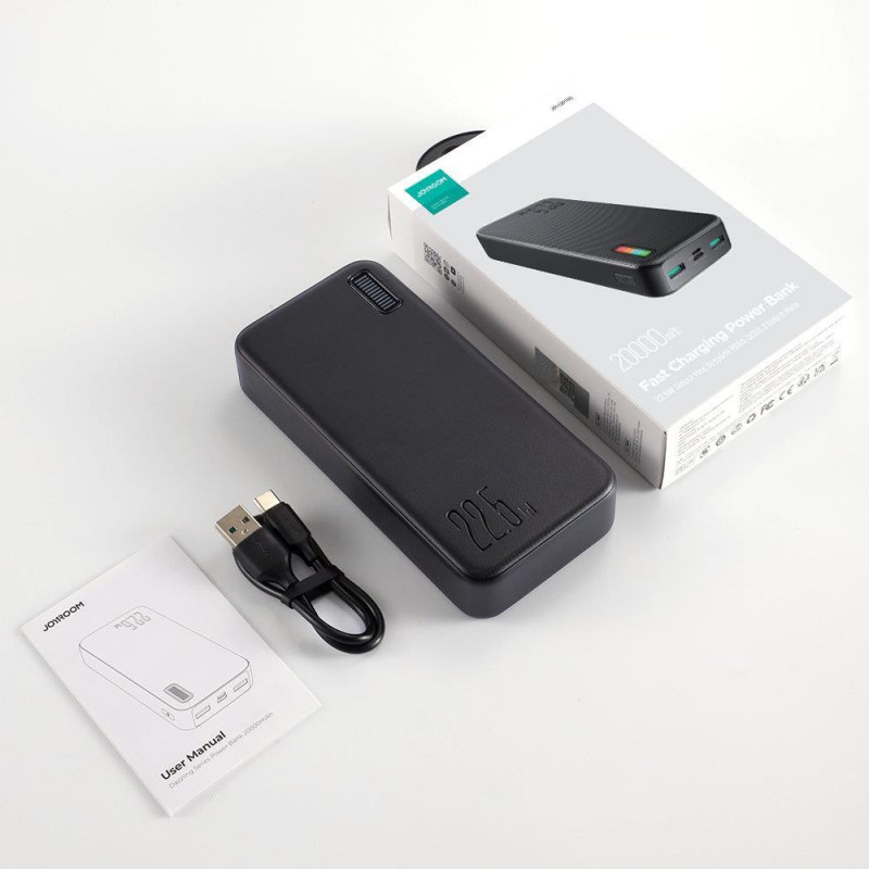Powerbank 20000mAh Dazzling Series 22,5W juoda