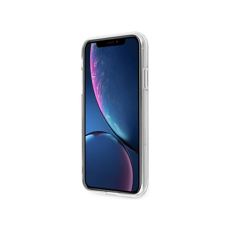 Guess GUHCI61PCUJULLB iPhone Xr mėlyna/ šviesiai mėlyna kieto dėklo džinsų kolekcija