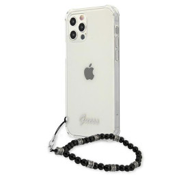 Guess Black Pearl dėklas, skirtas iPhone 12 / iPhone 12 Pro - skaidrus