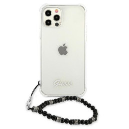 Guess Black Pearl dėklas, skirtas iPhone 12 / iPhone 12 Pro - skaidrus
