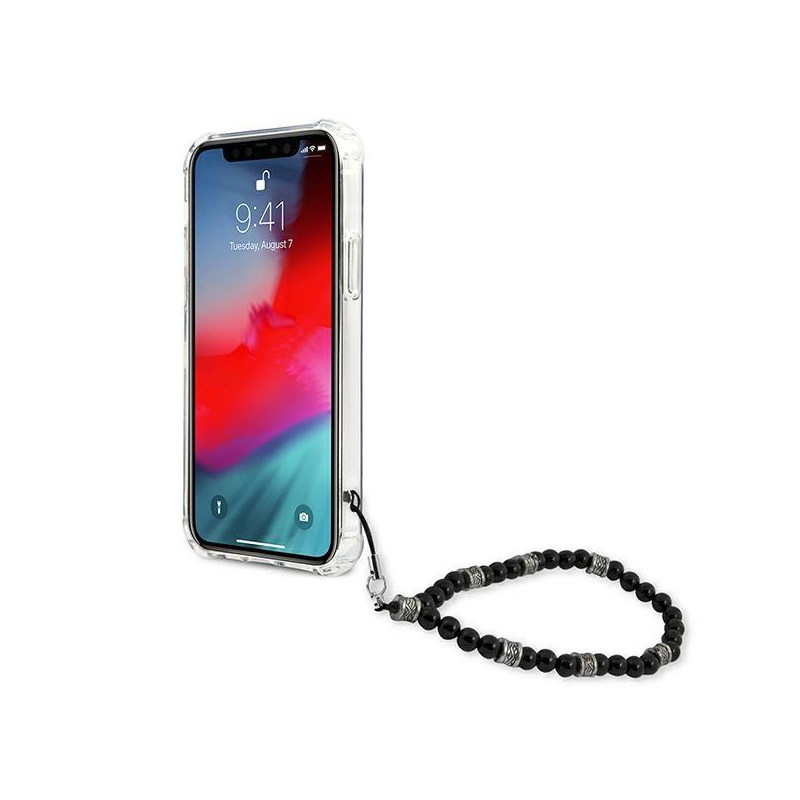 Guess Black Pearl dėklas, skirtas iPhone 12 / iPhone 12 Pro - skaidrus