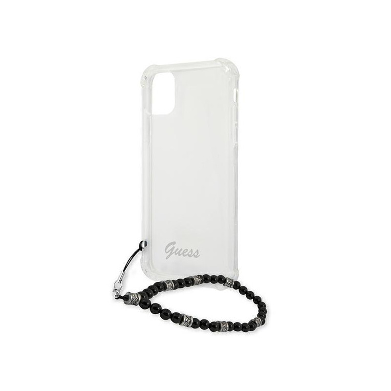 Guess Black Pearl dėklas, skirtas iPhone 12 / iPhone 12 Pro - skaidrus