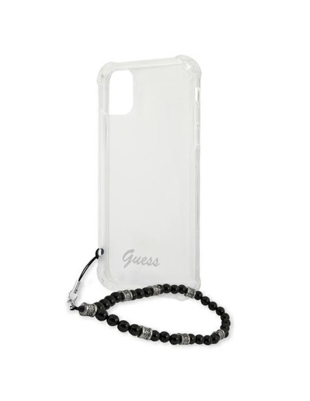 Guess Black Pearl dėklas, skirtas iPhone 12 / iPhone 12 Pro - skaidrus Guess Black Pearl dėklas, skirtas iPhone 12 / iPhone 12 Pro - skaidrus