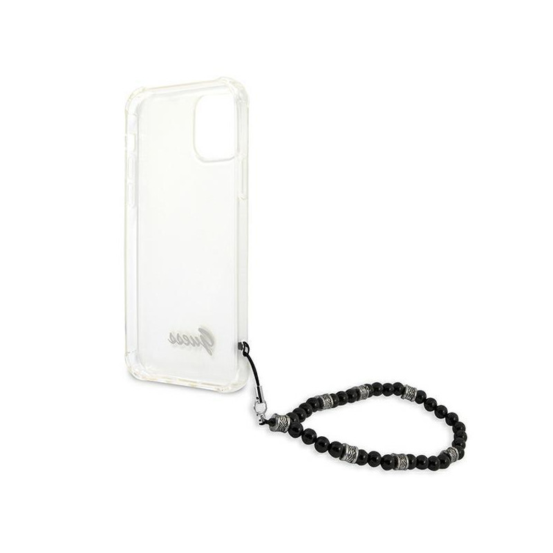 Guess Black Pearl dėklas, skirtas iPhone 12 / iPhone 12 Pro - skaidrus