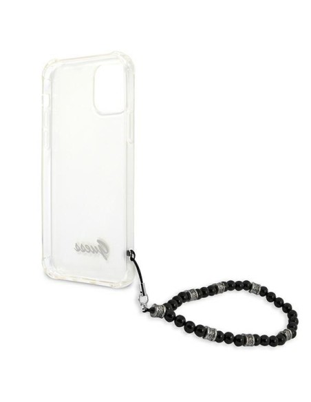Guess Black Pearl dėklas, skirtas iPhone 12 / iPhone 12 Pro - skaidrus Guess Black Pearl dėklas, skirtas iPhone 12 / iPhone 12 Pro - skaidrus