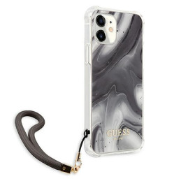 Guess Marble Collection dėklas iPhone 12 mini - pilkas