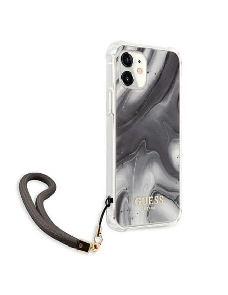 Guess Marble Collection dėklas iPhone 12 mini - pilkas Guess Marble Collection dėklas iPhone 12 mini - pilkas