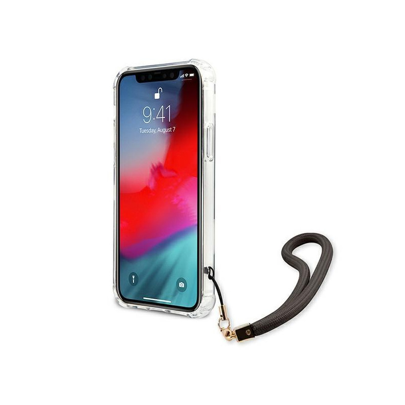 Guess Marble Collection dėklas iPhone 12 mini - pilkas