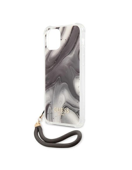 Guess Marble Collection dėklas iPhone 12 mini - pilkas Guess Marble Collection dėklas iPhone 12 mini - pilkas