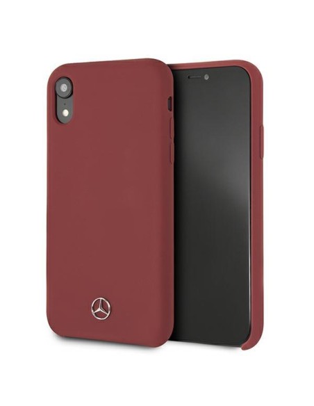 Mercedes Silicone Line dėklas iPhone Xr - raudonas Mercedes Silicone Line dėklas iPhone Xr - raudonas
