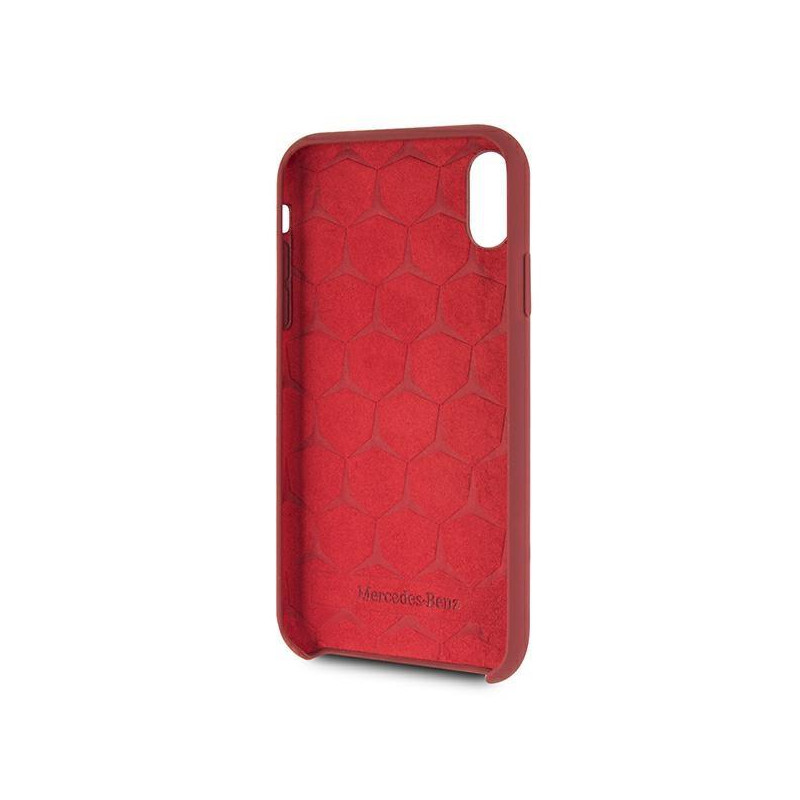 Mercedes Silicone Line dėklas iPhone Xr - raudonas
