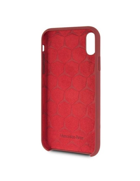 Mercedes Silicone Line dėklas iPhone Xr - raudonas Mercedes Silicone Line dėklas iPhone Xr - raudonas