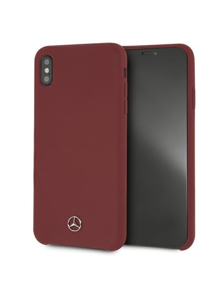 Mercedes Silicone Line dėklas iPhone Xs Max - raudonas Mercedes Silicone Line dėklas iPhone Xs Max - raudonas