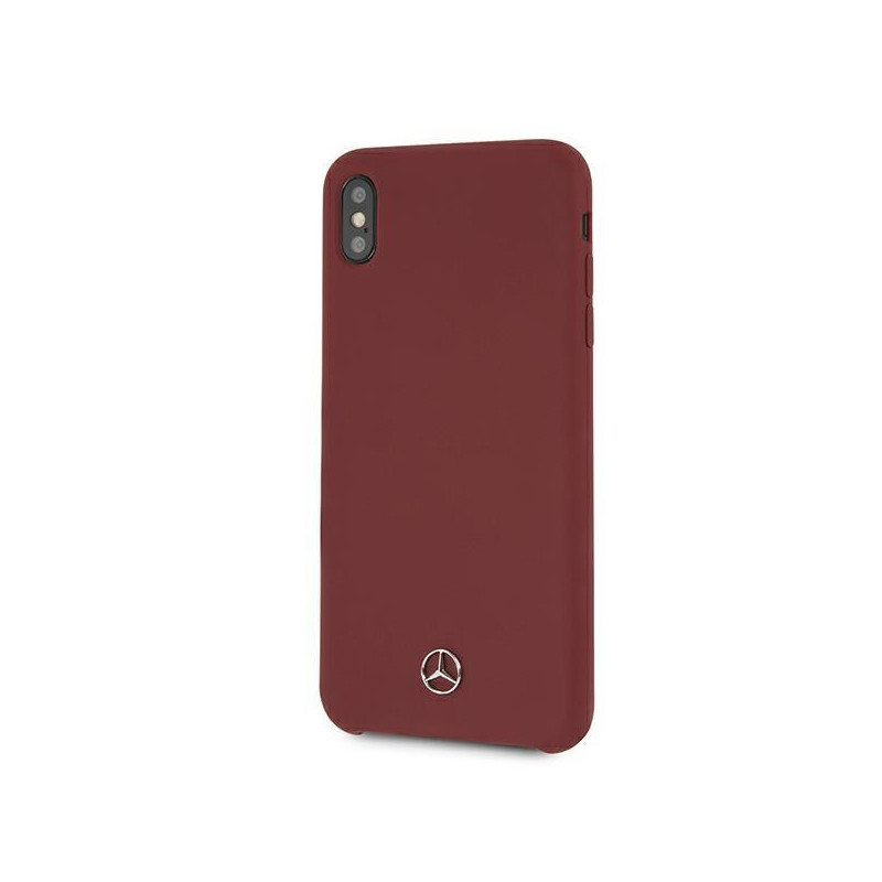 Mercedes Silicone Line dėklas iPhone Xs Max - raudonas