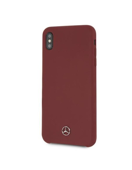 Mercedes Silicone Line dėklas iPhone Xs Max - raudonas Mercedes Silicone Line dėklas iPhone Xs Max - raudonas
