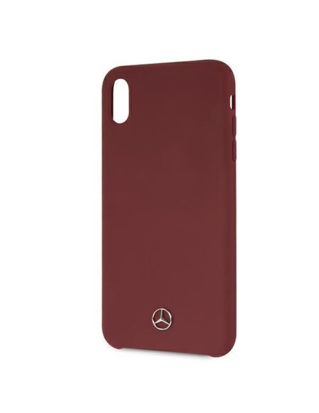 Mercedes Silicone Line dėklas iPhone Xs Max - raudonas Mercedes Silicone Line dėklas iPhone Xs Max - raudonas
