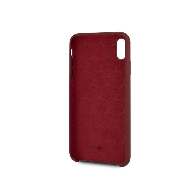 Mercedes Silicone Line dėklas iPhone Xs Max - raudonas