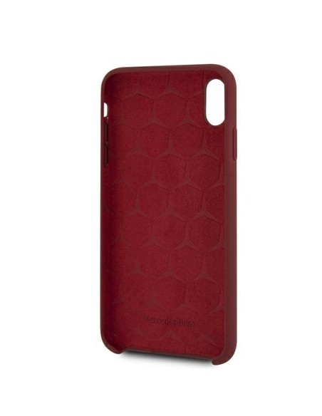 Mercedes Silicone Line dėklas iPhone Xs Max - raudonas Mercedes Silicone Line dėklas iPhone Xs Max - raudonas