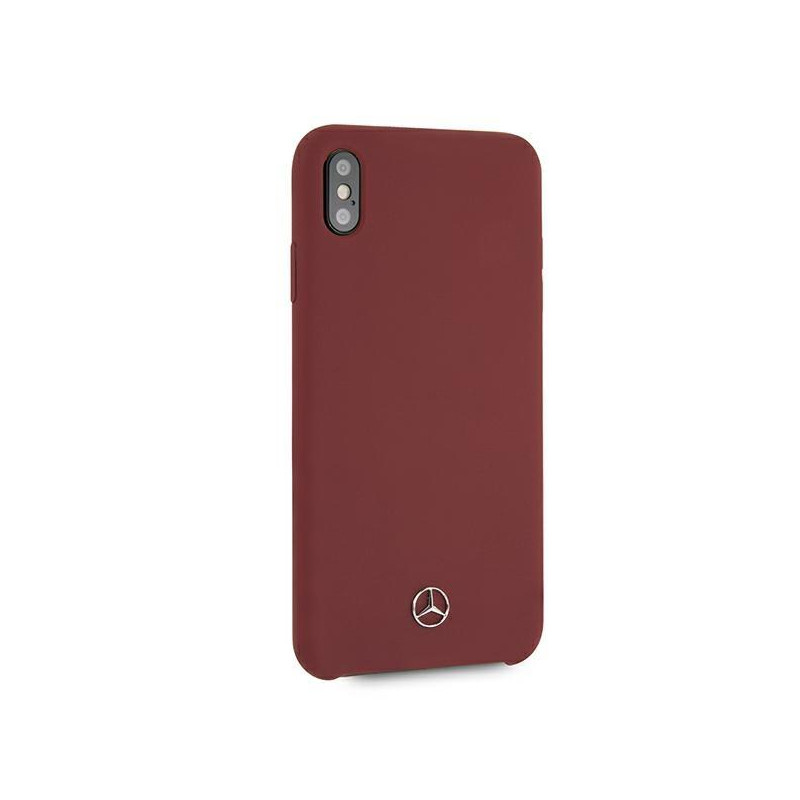 Mercedes Silicone Line dėklas iPhone Xs Max - raudonas